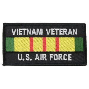 Hot Leathers Unisex Vietnam Veteran U.S. Air Force 4"x2" Embroidered Patch